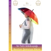 #Şemsiye Otomatik Rüzgara Dayanıklı Fiber Kaliteli Sağlam 16 Telli Gökkuşağı Baston Şemsiye 55cm