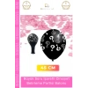 #BabyShower Siyah Balon Cinsiyet Belirleme Partisi Şık Modern Tasarım Eğlenceli Çocuk Baby Shower