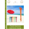 #Kazık Plaj Bahçe Kamp Spiral Toprak Zemin Tutucu Aparatı Dayanıklı Plastik Şemsiye Sabitleme Kazığı