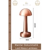 #Lamba Mantar Şarjlı Dimlenebilir Modern Tasarım Ofis Gece Okuma Dokunmatik LED Masa Lambası