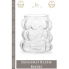 #Bardak Isıya Dirençli Şeffaf İnce Tasarım Çay Kahve Sunum Dayanıklı Borosilikat Bubble Bardak