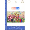 #Puzzle Eğitici Zeka Geliştirici Çocuk Oyuncak Seti Dayanıklı Ahşap Puzzle Lunapark 24 Parça