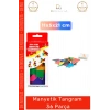 #Tangram Eğitici Zeka Oyunu Gelişim Destekli Renkli Mıknatıslı Kartlı Manyetik Tangram 36 Parça