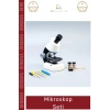 #Mikroskop 1200X Büyütme Profesyonel Bilimsel Eğitim Taşınabilir LED Aydınlatma Stem Mikroskop Seti