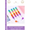 #KalemSeti Emojili Renkli Okul Kırtasiye Modüler Eğlenceli Öğrenci Yumurtlayan Kalem Seti 5li