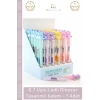 #FigürlüKalem Işıklı LED Ergonomik 07 Uçlu Okul Kırtasiye Hediyelik Figürlü Dinazor Tasarımlı Kalem - 1 Adet