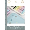 #HesapMakinesi Estetik Pastel Ergonomik Ofis Okul Fonksiyonel Büyük Ekran Tuşlu Renkli Hesap Makinesi