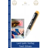 #VoltajCihazı LED Işıklı Sesli Uyarı Hassas Algılama Dijital Faz Kontrolü Temassız Voltaj Test Cihazı