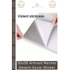 #Sticker 30x30 Antrasit Kendinden Yapışkanlı Mutfak Paneli Folyo Mermer Desenli Duvar Sticker