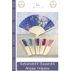 #Yelpaze Çiçek Desenli Doğal Estetik Şık Ergonomik Modern Katlanabilir Dayanıklı Ahşap Yelpaze