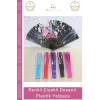 #Yelpaze Çiçekli Desenli Katlanabilir Estetik Dayanıklı Hafif Modern Dans Gösteri Şık Plastik Yelpaze
