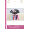 #Yelpaze Çiçekli Desenli Katlanabilir Estetik Dayanıklı Hafif Modern Dans Gösteri Şık Plastik Yelpaze