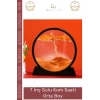 #KumSaati Dekoratif Masaüstü Ofis Hediyesi Sahra Çölü Tasarım 7 İnç 18x12 Sulu Kum Saati Orta Boy