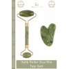 #YeşimTaşı Doğal Yeşim Taşı Yüz Sıkılaştırıcı Masaj Aleti Anti Aging Jade Roller Gua Sha Taşı Seti