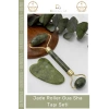 #YeşimTaşı Doğal Yeşim Taşı Yüz Sıkılaştırıcı Masaj Aleti Anti Aging Jade Roller Gua Sha Taşı Seti