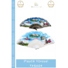#Yelpaze Geleneksel Motifli Dayanıklı Şık Hafif 23 cm Kaliteli Serinletici Plastik Yöresel Yelpaze