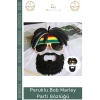 #Gözlük Rasta Peruklu Kostüm Aksesuarı Eğlence Temalı Reggae Stil Tasarım Bob Marley Parti Gözlüğü