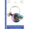 #Anahtarlık Metal Alaşım Araba Tutkunları Şık Tasarım Hediye Aksesuar Dayanıklı Oto Turbo Anahtarlık