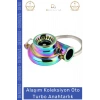 #Anahtarlık Metal Alaşım Araba Tutkunları Şık Tasarım Hediye Aksesuar Dayanıklı Oto Turbo Anahtarlık