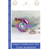 #Anahtarlık Metal Alaşım Araba Tutkunları Şık Tasarım Hediye Aksesuar Dayanıklı Oto Turbo Anahtarlık