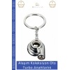 #Anahtarlık Metal Alaşım Araba Tutkunları Şık Tasarım Hediye Aksesuar Dayanıklı Oto Turbo Anahtarlık
