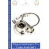 #Anahtarlık Metal Alaşım Araba Tutkunları Şık Tasarım Hediye Aksesuar Dayanıklı Oto Turbo Anahtarlık