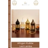 #LedKubbe Ramazan Temalı Büyük Dekoratif Aydınlatma Pilli Feneri Modern Tasarım Altıgen Kubbe LED