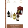 #LedKubbe Ramazan Temalı Büyük Dekoratif Aydınlatma Pilli Feneri Modern Tasarım Altıgen Kubbe LED