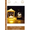#Lamba Ramazan Temalı Pilli Dekoratif Aydınlatma Masa Üstü Fener Ay Cami Motifli Kare Kubbe LED