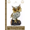 #Baykuş Dolar Baskılı Tasarım Dekoratif Obje Biblo Sanatsal Ofis Polyester Baykuş 17x10 cm