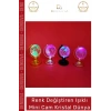 #GeceLambası Dekoratif Ledli Hediye Kristal Küre Gece Lambası Renk Değiştiren Mini Işıklı Cam Kristal Dünya