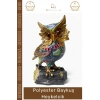 #Baykuş Modern Sanatsal Dekoratif Biblo Masa Üstü Büyük Heykelcik Özel Tasarım Polyester Baykuş
