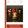 #Fanus Sevgiliye Hediye Romantik Işıklı Dekoratif Işığı Yapay Balonlu Ayıcık Ledli Gül Fanus