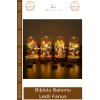 #Fanus Dekoratif Işıklı Gece Lambası Masa Üstü Cam Tasarım Romantik Biblolu Balonlu Ledli Fanus