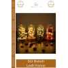 #Fanus Hediye Romantik Dekoratif Cam Işıklı Sevgililer Günü Gece Lambası Gül Buketi Ledli Fanus
