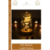 #Fanus Hediye Romantik Dekoratif Cam Işıklı Sevgililer Günü Gece Lambası Gül Buketi Ledli Fanus