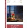 #LedFanus Romantik Dekoratif Gün Işığı Yapay Çiçekli Hediyelik Lamba Fanus Gül Yapraklı Led Fanus