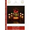 #Fanus Dekoratif Hediyelik Sevgililer Günü Estetik Aydınlatma Fanus İncili Ledli Gül Fanus