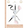 #Eyeliner Siyah Pigmentli Kalıcı Profesyonel Egzersiz Seti Estetik Esnek Uçlu Yaprak Figürlü Eyeliner