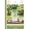 #Sürahi Mutfak Pratik Estetik Hafif Ergonomik Sap Geniş Hacim Şeffaf İçecek Oval Plastik Sürahi