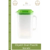 #Sürahi Mutfak Pratik Estetik Hafif Ergonomik Sap Geniş Hacim Şeffaf İçecek Oval Plastik Sürahi