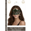#Maske Haki Yeşil Gizemli Masquerade Parti Aksesuarı Lastikli Yetişkin Zarif Kostüm Balo Maskesi