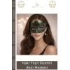 #Maske Haki Yeşil Gizemli Masquerade Parti Aksesuarı Lastikli Yetişkin Zarif Kostüm Balo Maskesi