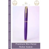 #Kalem Lüks Ofis Hediyesi Logo Baskılı Ergonomik Tasarım Kaliteli Premium Mor Metal Roller Kalem