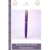 #Kalem Lüks Ofis Hediyesi Logo Baskılı Ergonomik Tasarım Kaliteli Premium Mor Metal Roller Kalem
