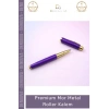 #Kalem Lüks Ofis Hediyesi Logo Baskılı Ergonomik Tasarım Kaliteli Premium Mor Metal Roller Kalem