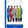 #Yağmurluk Su Geçirmez Kapüşonlu Polietilen Dayanıklı Standart Beden Hafif Kullan At Yağmurluk Mavi