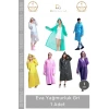 #Yağmurluk Su Geçirmez Hafif Kapüşonlu Unisex Dayanıklı Modern Çıtçıtlı Koruyucu Eva Yağmurluk Gri