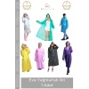 #Yağmurluk Su Geçirmez Hafif Kapüşonlu Unisex Dayanıklı Modern Çıtçıtlı Koruyucu Eva Yağmurluk Gri