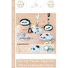 #Ayna Panda Tasarım Yumuşak Kompakt Makyaj Aynası Çanta Aksesuarı Hediyelik Peluş Anahtarlıklı Ayna
